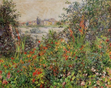 Flores Painting - Flores en Vetheuil Claude Monet Impresionismo Flores